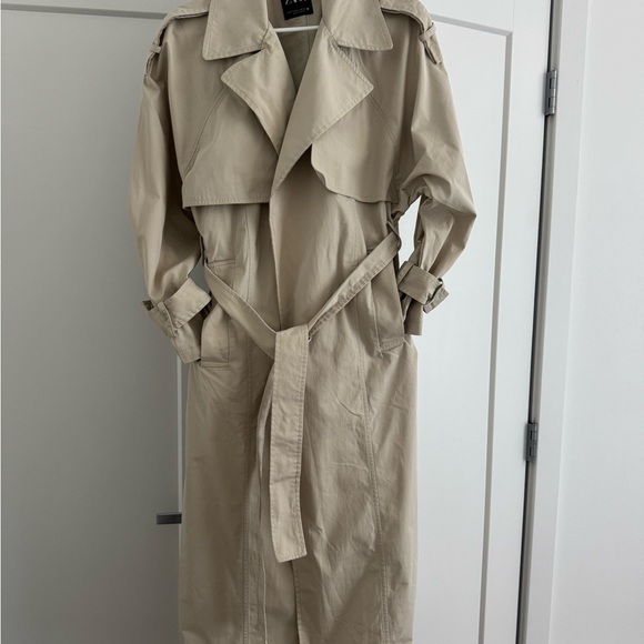 Zara Women's Beige Trench Coat - Picture 5 of 6
